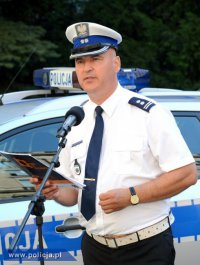 Mł. insp. Marek Konkolewski z Komendy Głównej Policji.