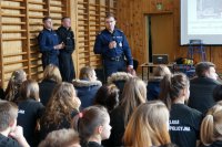 Spotkanie z młodzieżą w Zespole Szkół nr 1 w Kłobucku.