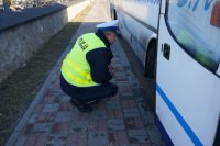 kontrola drogowa autobusu