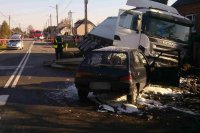 miejsce wypadku drogowego