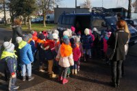 Przedszkolaki w kłobuckiej komendzie