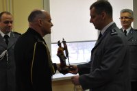 Uroczysta zbiórka w KPP w Kłobucku