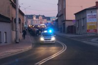 Policja zabezpiecza przemarsz harcerzy