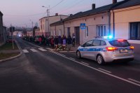Policja zabezpiecza przemarsz harcerzy