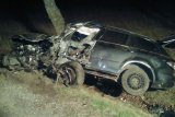 mazda uderzyła w drzewo