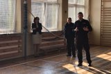 dzielnicowi na wywiadówce w Konieczkach