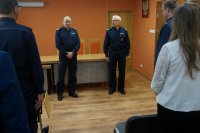 narada policjantów w KPP w Kłobucku