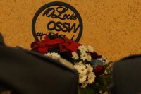 Policjanci na uroczystości 10-lecia OSSW w Kulach