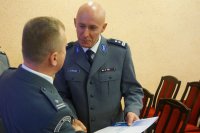 Policjanci na uroczystości 10-lecia OSSW w Kulach