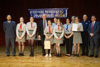 policjanci na Powiatowym Festiwalu Piosenki Harcerskiej i Patriotycznej „HARFA 2018”