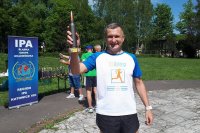 policjanci na wiosennym biathlonie IPA
