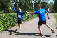 policjanci na wiosennym biathlonie IPA