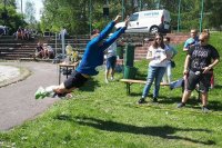 policjanci na wiosennym biathlonie IPA