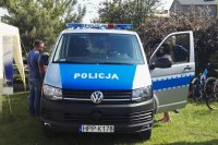 policjanci na pikniku rodzinnym w Miedźnie
