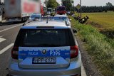 Wypadek z udziałem rowerzysty