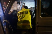 kolizja i zatrzymany kierowca