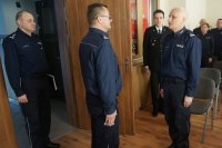odprawa roczna w KPP w Kłobucku