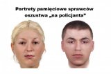 portret pamięciowy sprawców oszustwa, kobiety i mężczyzny