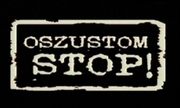 napis: oszustom stop