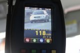 zdjęcie audi, którego kierowca przekroczył prędkość ze wskazaną prędkością 118 km/h