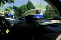 CZAPKI POLICJANTÓW RUCHU DROGOWEGO