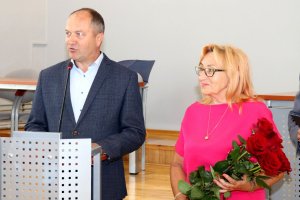 starosta i vicestarosta przy mównicy