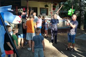 maskotka Sznupek na pikniku harcerskim