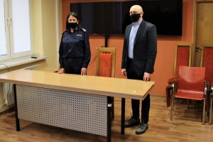 Odprawa służbowa policjantów