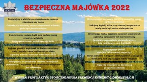 ulotka bezpieczna majówka 2022