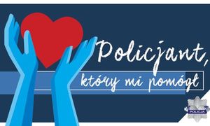 Plakat promujący konkurs-serce w dłoniach.