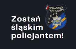 Plakat Zostań Śląskim Policjantem.