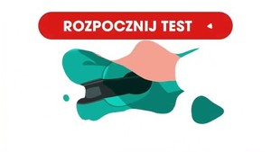 Napis: rozpocznij test.