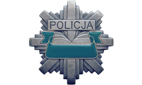 Policyjna odznaka.