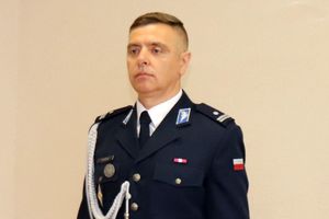 Komendant Powiatowy Policji w Kłobucku podinspektor Dariusz Gajzler.