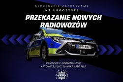 Zdjęcie przedstawia radiowóz.